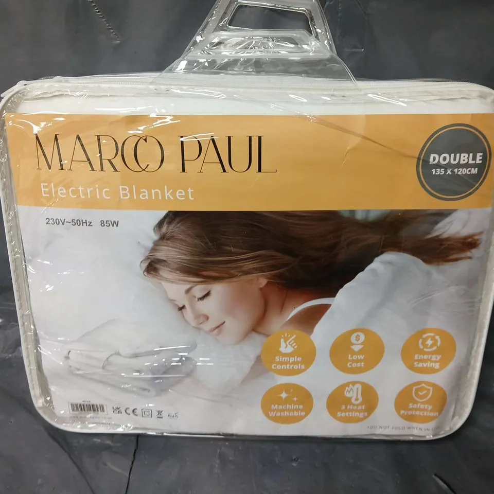 MARCO PAUL ELECTRIC BLANKET IN WHITE (DOUBLE)