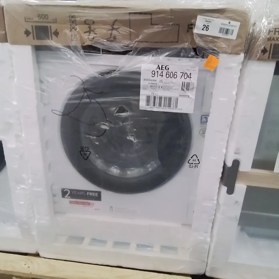 AEG L8WE84636BI 8000 POWERCARE CONDENSER 8 KG WASHER DRYER RRP £917