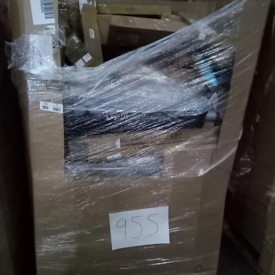 UNPROCESSED PALLET OF ASSORTED HOUSEHOLD GOODS TO INCLUDE BLADELESS PURIFIER AND HEATER, AIR MATTRESS SINGLE, AND PATIO HEATER