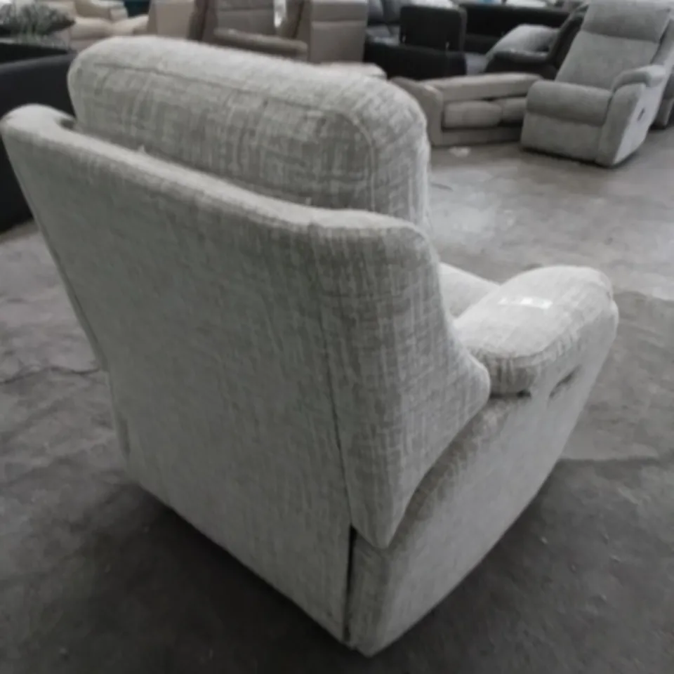 DESIGNER G PLAN MADE KINGSBURY SHORE OATMEAL FABRIC ELECTRIC RECLINING ARMCHAIR