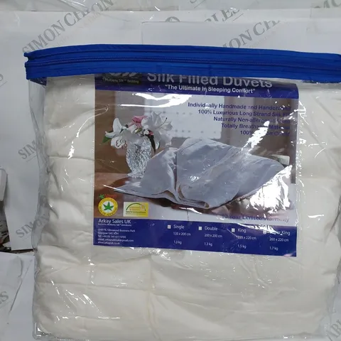 MULBERRY SILK HANDMADE & HANDCRAFTED SILK FILLED DUVET - SINGLE