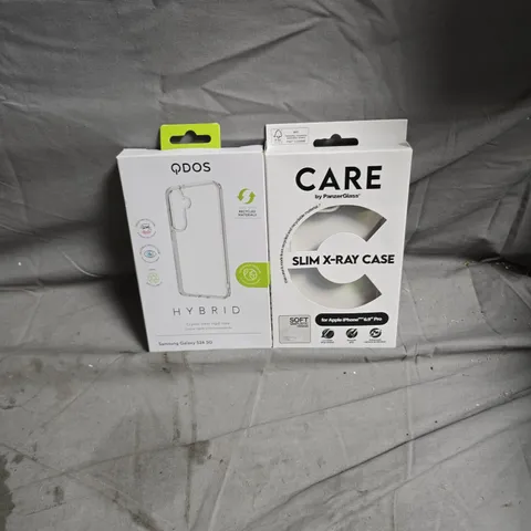 BOX OF APPROXIMATELY 30 PHONE PROTECTIVE COVERS FOR APPLE AND SAMSUNG PRODUCTS