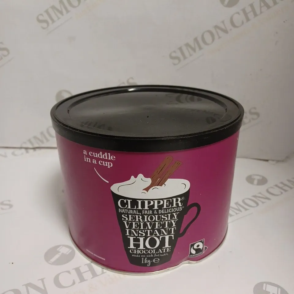 SEALED CLIPPER FAIRTRADE SERIOUSLY VELVETY INSTANT HOT CHOCOLATE - 1KG