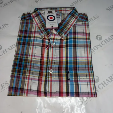 IAMBRELLA S/S MULTI COLOURED CHECK SHIRT - SIZE XXL