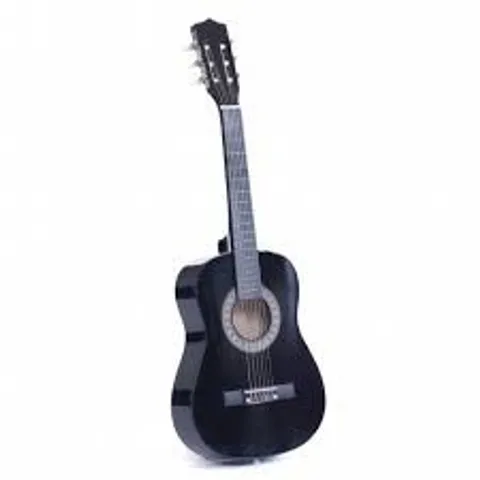 BOXED BLACK 34" HALF SIZE 1/2 6 STRING CLASSICAL ACOUSTIC GUITAR