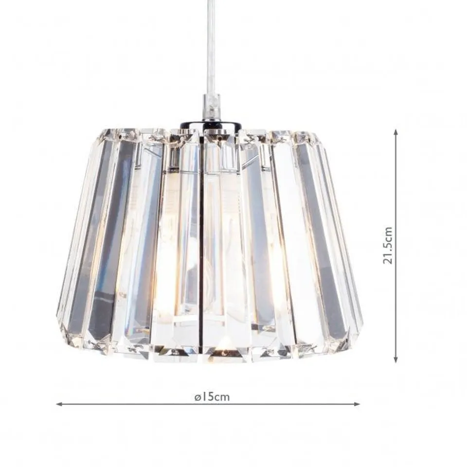 LAURA ASHLEY CAPRI NON ELECTRICAL PENDANT CLEAR