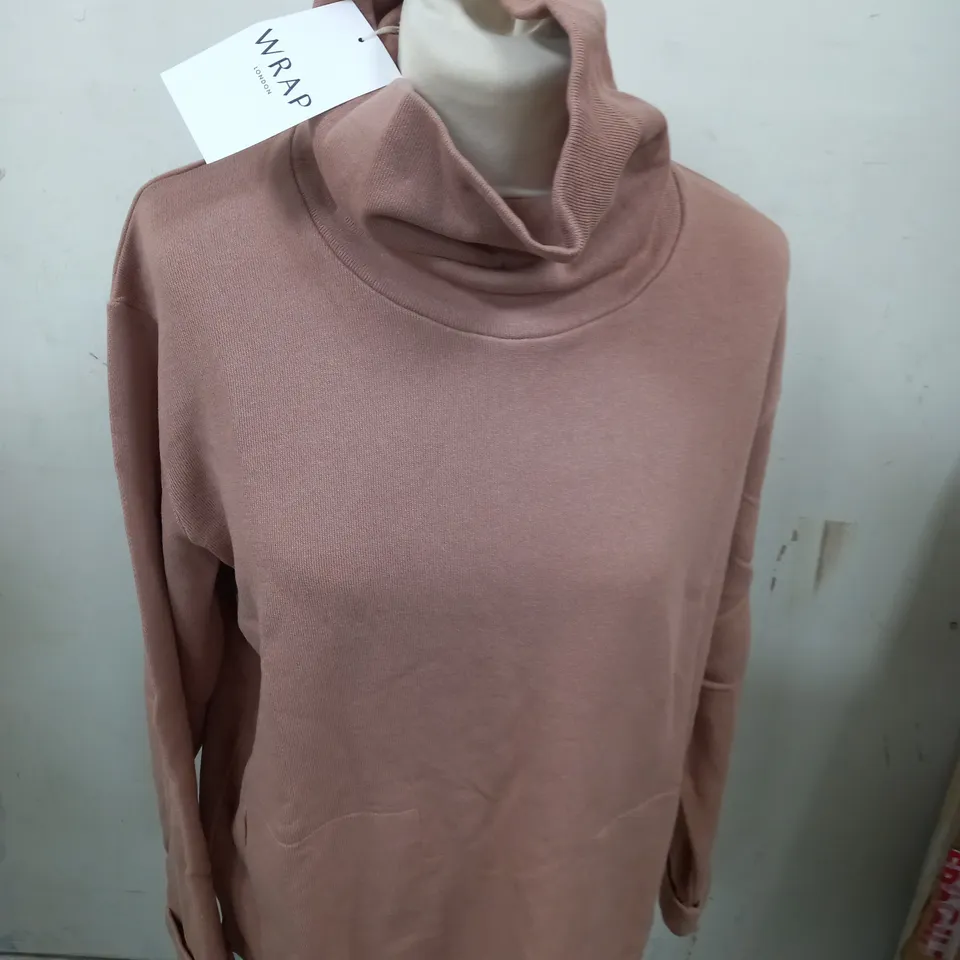 WRAP LONDON PINK TAN TURTLENECK LONG SLEEVE JUMPER - 10