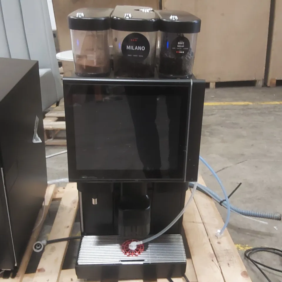 SCHAERER COMMERCIAL COFFEE MACHINE DISPENSER WITH MILK CHILLER AND WATER FILTER CARTRIDGE