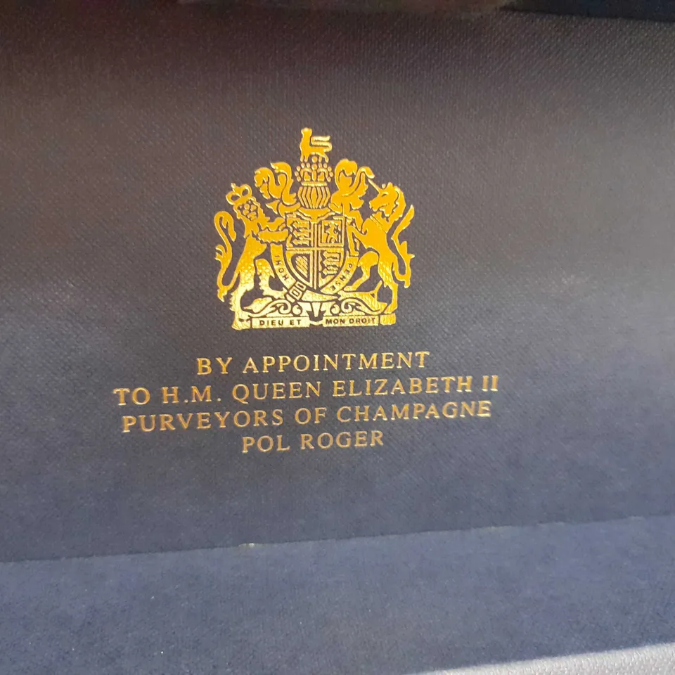 BOXED POL ROGER SIR WINSTON CHURCHILL CHAMPAGNE VINTAGE 2006 75CL BY APPOINTMENT TO H.M. QUEEN ELIZABETH II PURVEYORS OF CHAMPAGNE POL ROGER
