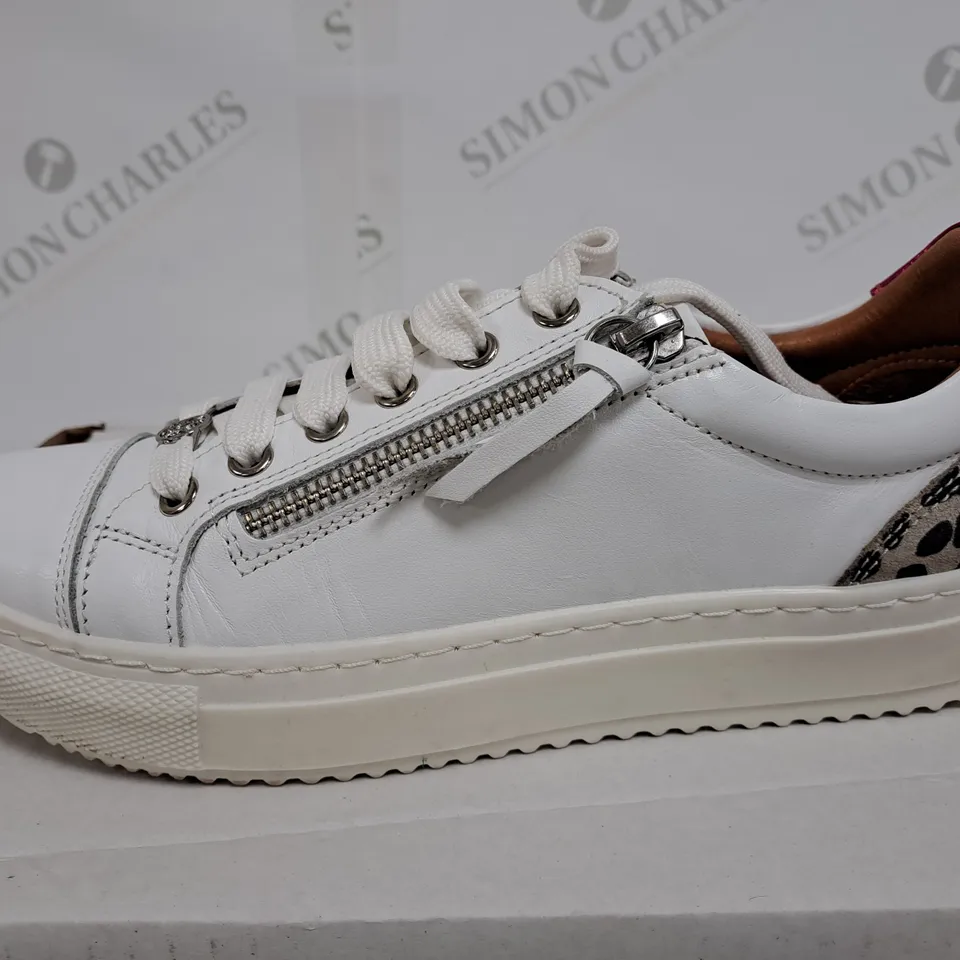 MODA IN PELE MIP ASINDA TRAINER WHITE LEOPARD PRINT SIZE 5