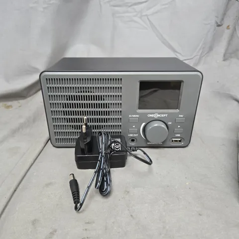 ONE CONCEPT WIFI INTERNET RADIO DARK GREY