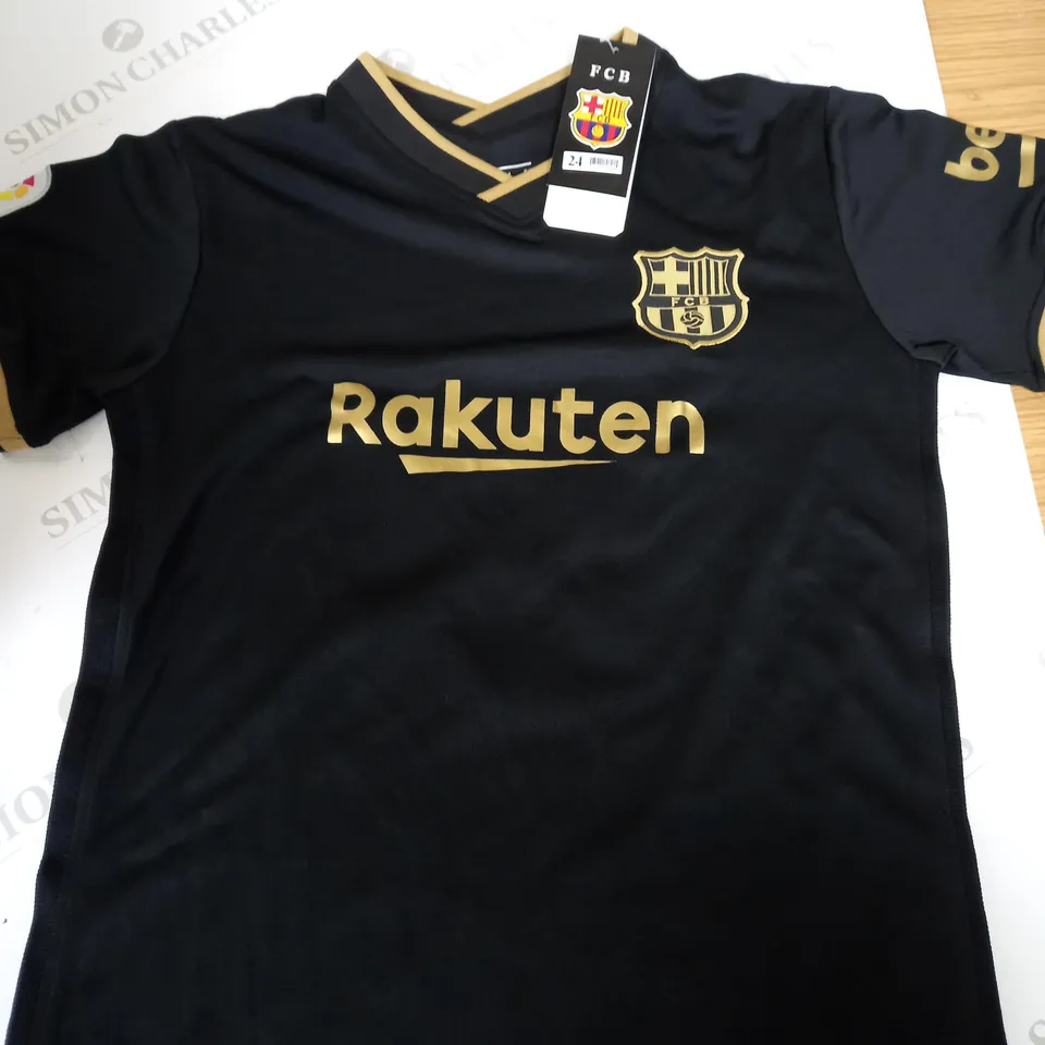 FC BARCELONA AWAY SHIRT WTH MESSI 10 SIZE 24