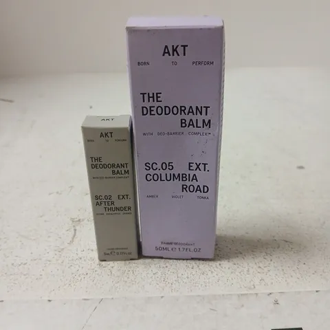 SET OF 2 AKT ITEMS: DEODORANT BALM SC.05 COLUMBIA ROAD + SC.2 AFTER THUNDER
