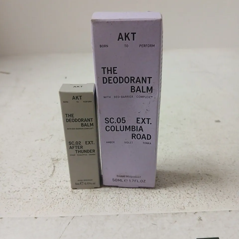 SET OF 2 AKT ITEMS: DEODORANT BALM SC.05 COLUMBIA ROAD + SC.2 AFTER THUNDER