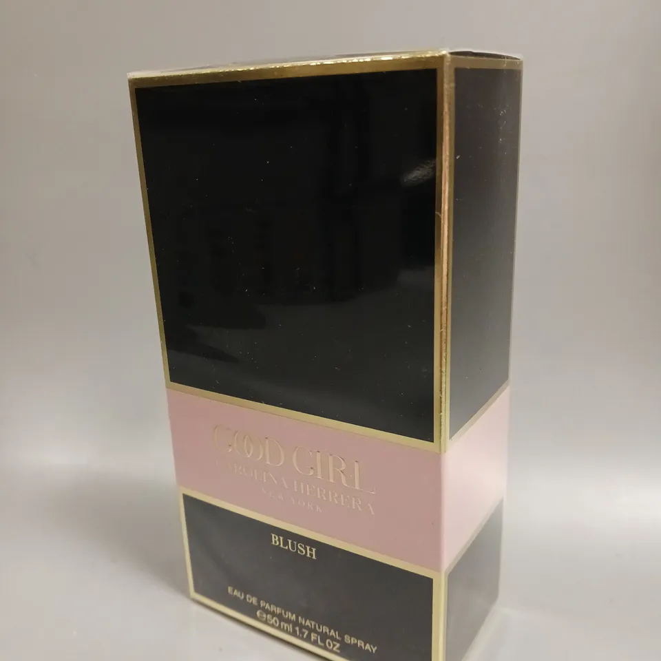 BOXED AND SEALED GOOD GIRL CAROLINA HERRERA NEW YORK BLUSH EAU DE PARFUM 50ML