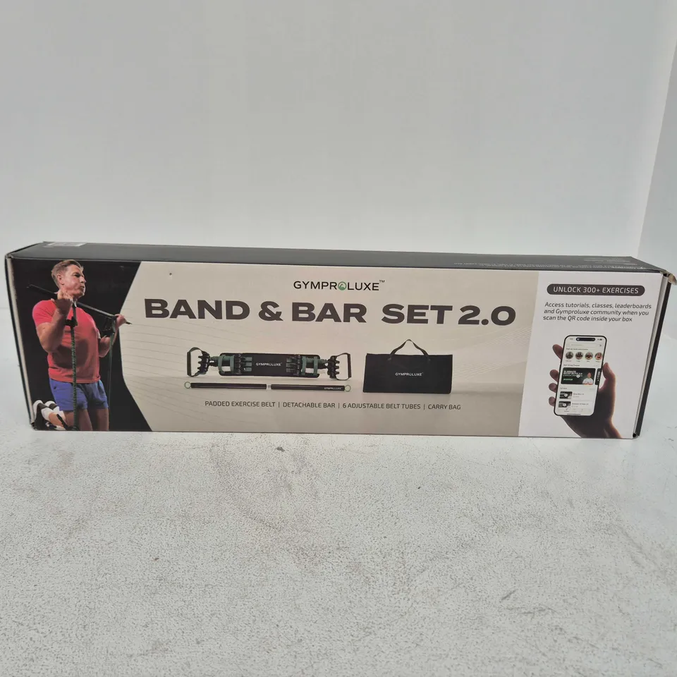 BOXED GYMPROLUXE BAND & BAR SET 2.0