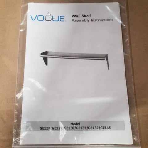 BOXED VOGUE S/S MICROWAVE SHELF 19"H×22"W×18"D MM ROUND EDGE