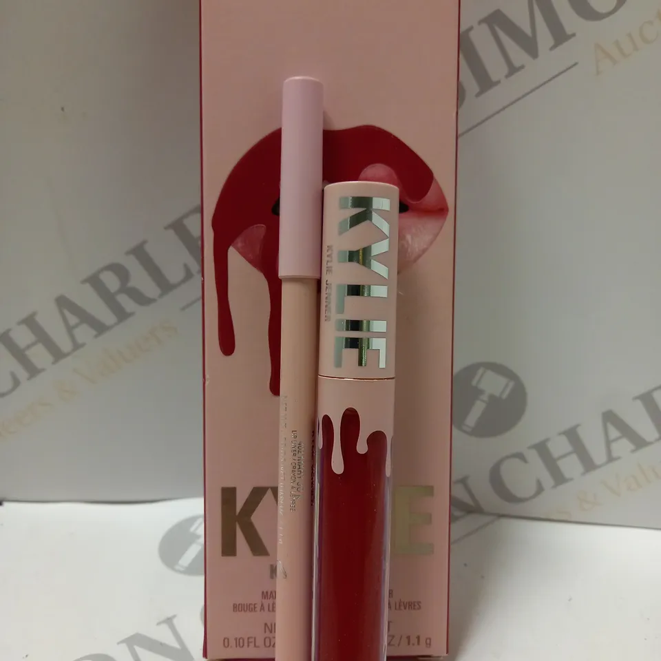 KYLIE JENNER COSMETICS MATTE LIQUID LIPSTICK & LIP LINER SET #402 MARY JO K