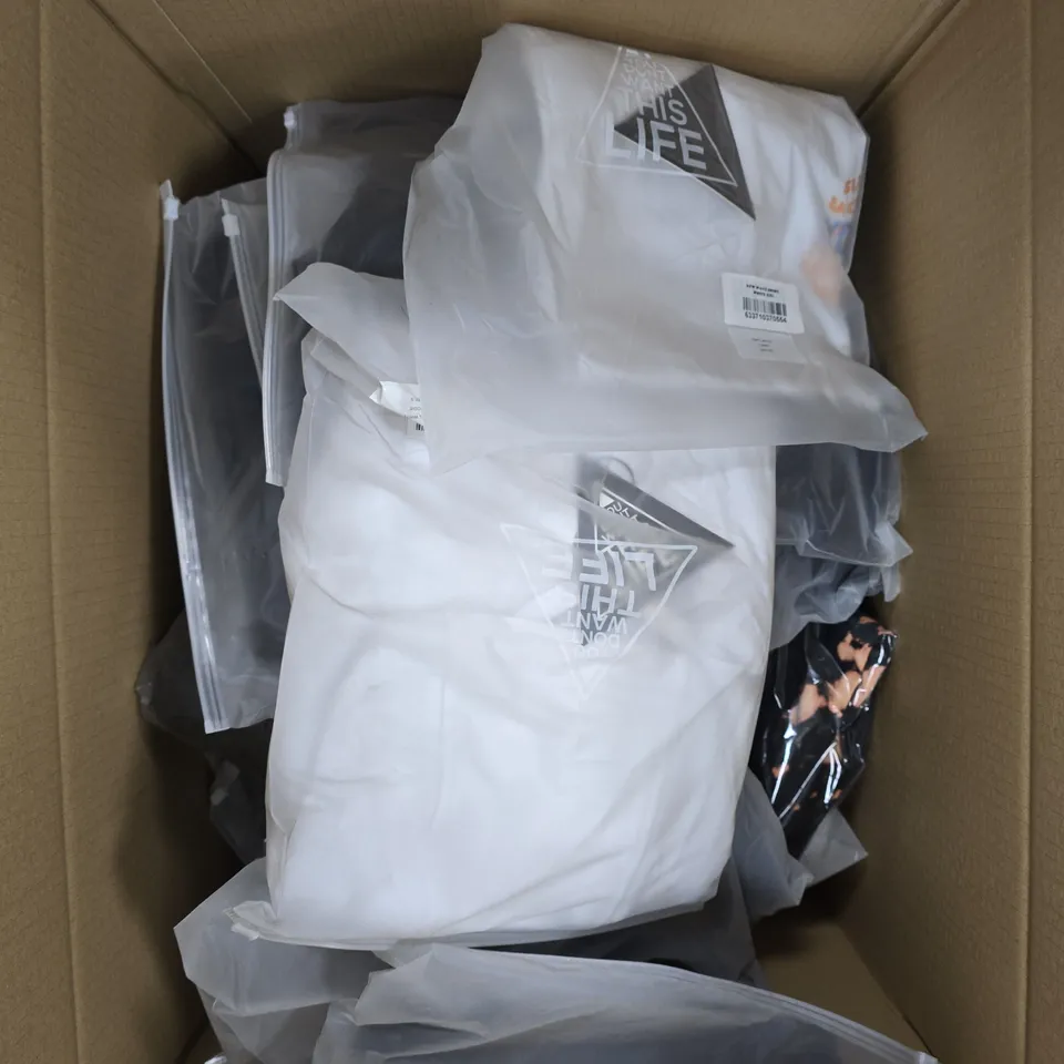 APPROXIMATELY 25 ASSORTED YOU DONT WANT THIS LIFE BRANDED CLOTHING PRODUCTS 