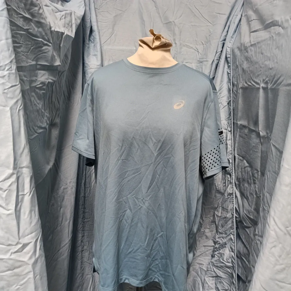 ASICS T-SHIRT - BLUE, MADE IN VIETNAM, MEN'S SIZE L