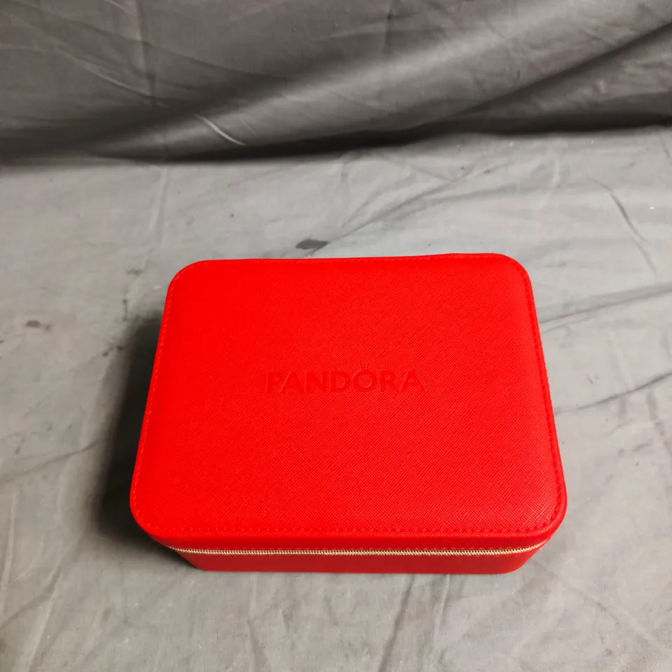 PANDORA RED JEWELLERY BOX WITH PINK INTERIOR – BE LOVE