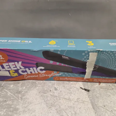SBB STYLE TOOLS SLEEK & CHIC CERAMIC STRAIGHTENER SBST-1000-GB