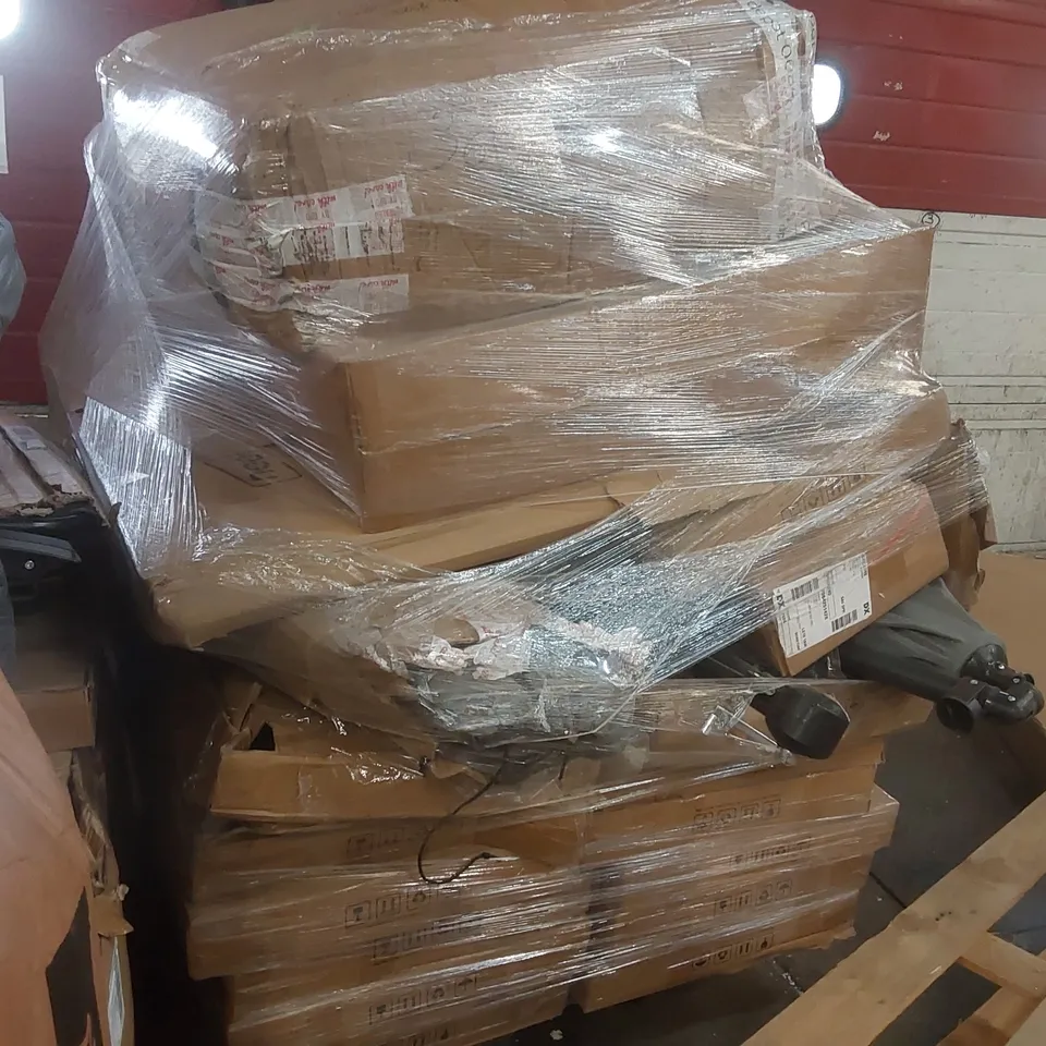 PALLET CONTAINING A LARGE QUANTITY OF ASSORTED NEO ITEMS INCLUDING: FLOOR STANDING MIRRORS, GARDEN CHAIRS ECF