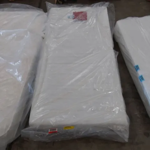 QUALITY BAGGED BURTUNDY 3' SINGLE FOAM MATTRESS 