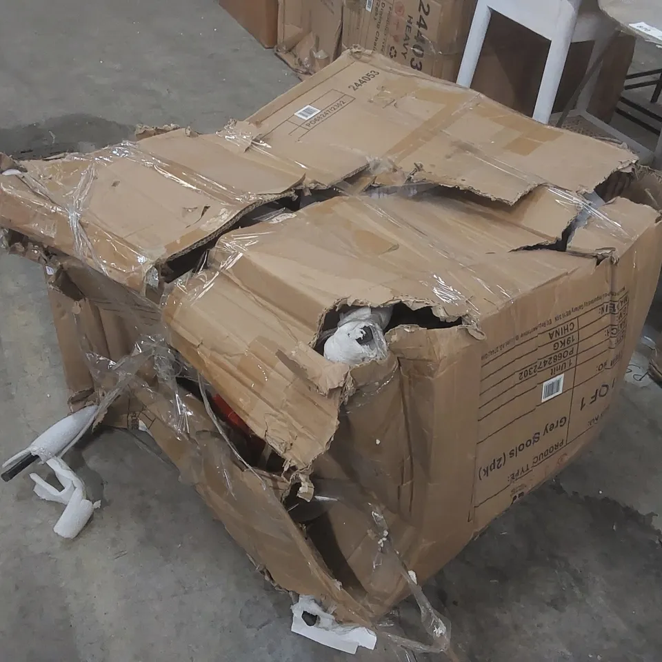 RICO PAIR OF BAR STOOLS | GREY (1 BOX)