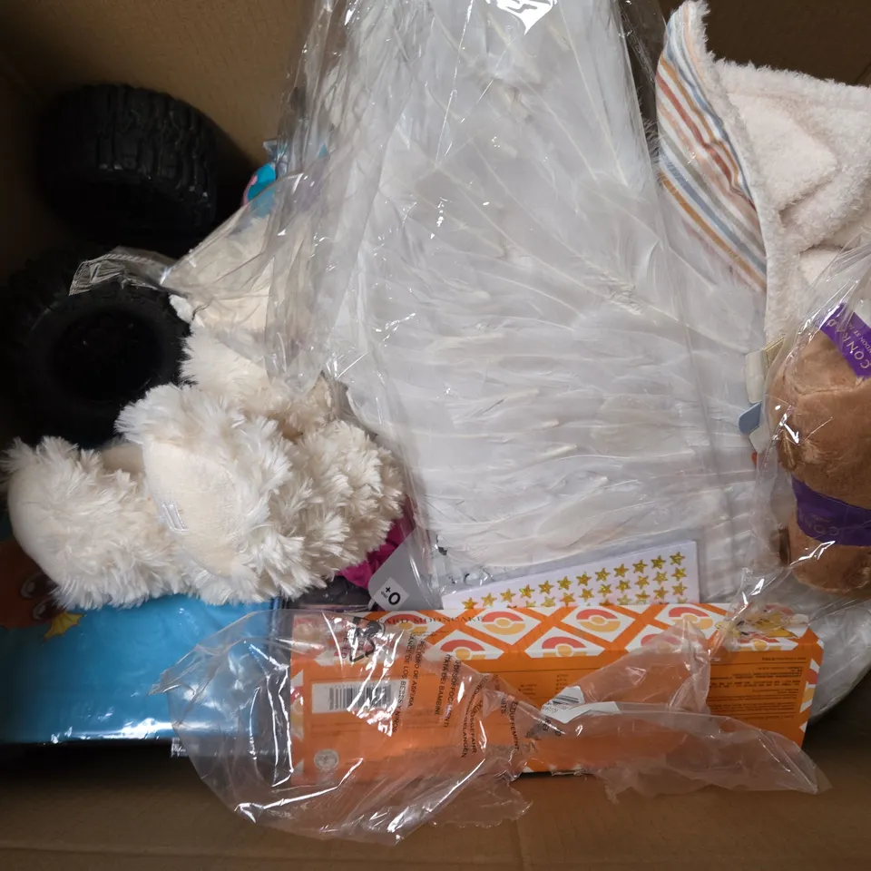 BOX OF APPROX 25 ASSORTED TOYS TO INCLUDE - SHAUN THE SHEEP , GLOWPAD , CHIC HANDBAG ETC