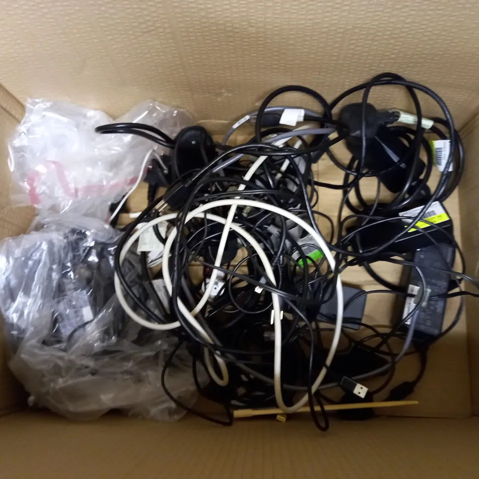LOT OF ASSORTED OFFICEWARE TO INCLUDE LAPTOP CHARGERS, MICROSOFT OFFICE, PC MICE ETC