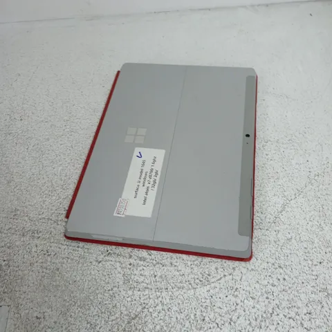 MICROSOFT SURFACE TABLET WITH RED TYPE COVER KEYBOARD