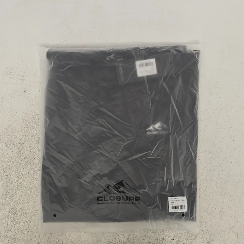 BAGGED CLOSURE PACE PERFORMANCE T-SHIRT IN BLACK SIZE XXL