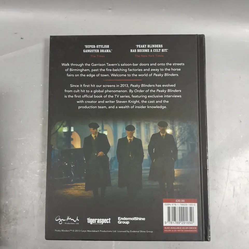 3 X PEAKY BLINDERS TV SERIES TIE-IN BOOKS