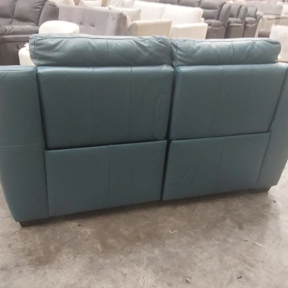 QUALITY DESIGNER LAYAHNA 169CM GENUINE LEATHER PILLOW TOP ARM RECLINING SOFA