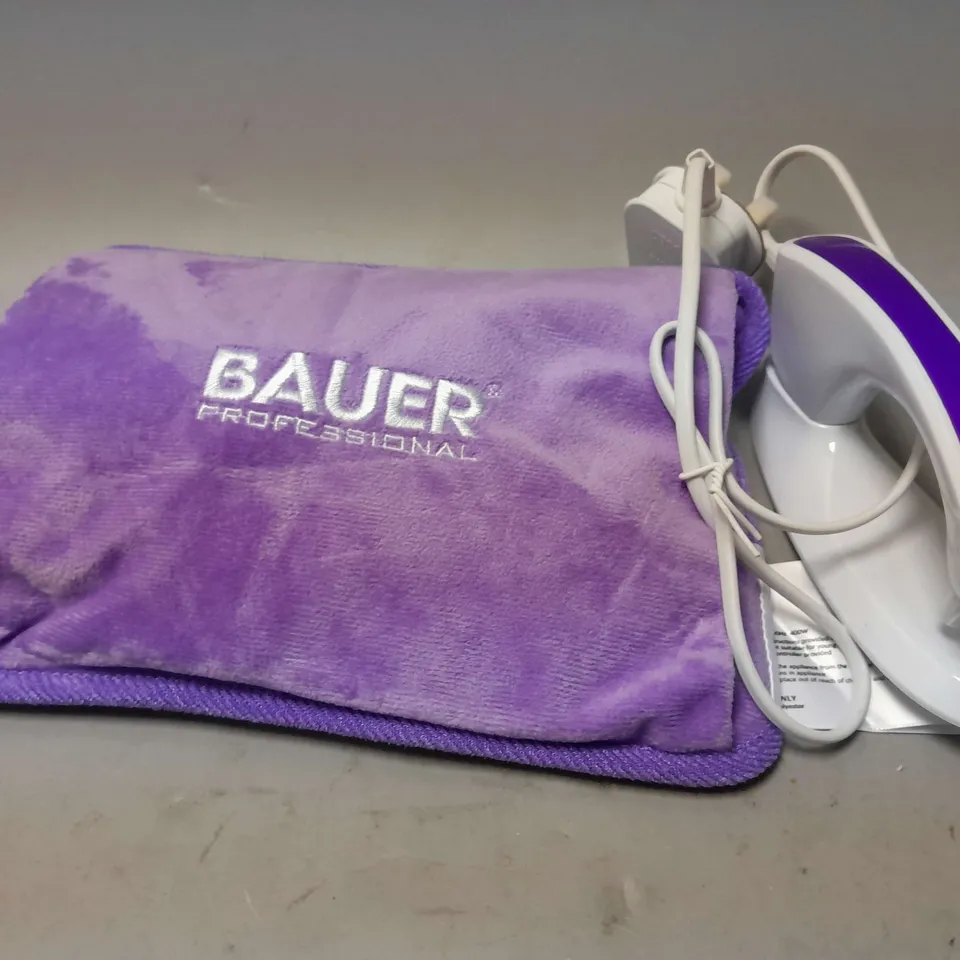 BOXED BAUER ELECTRIC HOT WATER BOTTLE