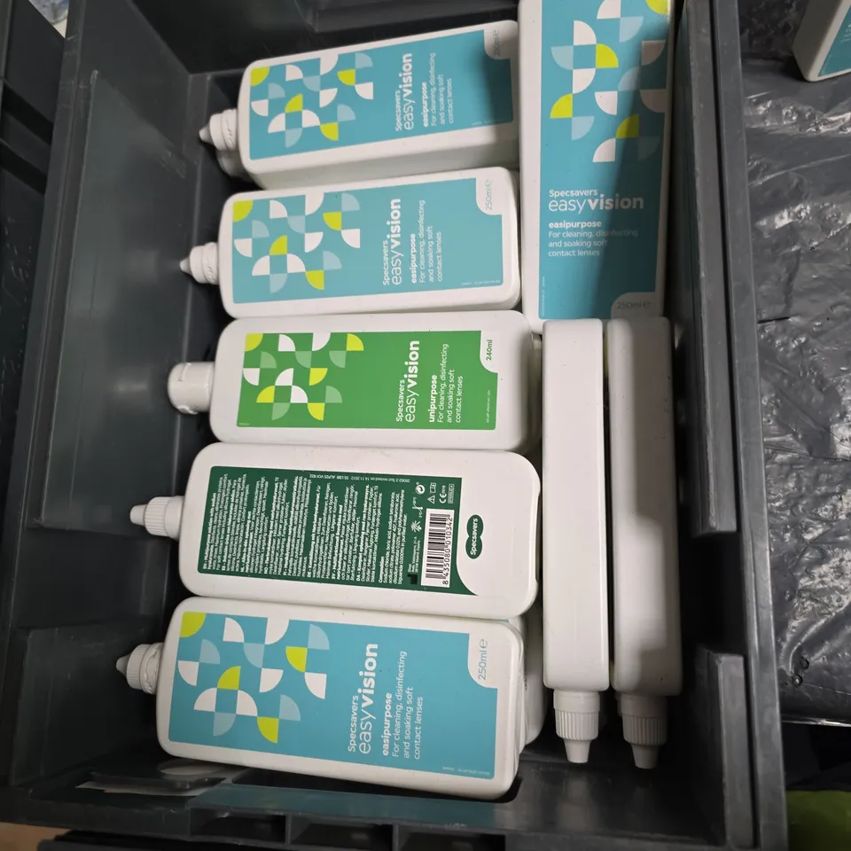 LARGE QUANTITY OF CONTACT LENS SOLUTION 