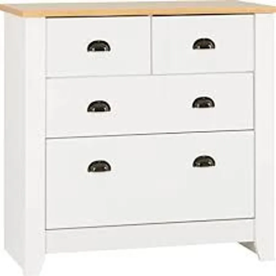 BOXED LUDLOW 2 PLUS DRAWER CHEST - WHITE 