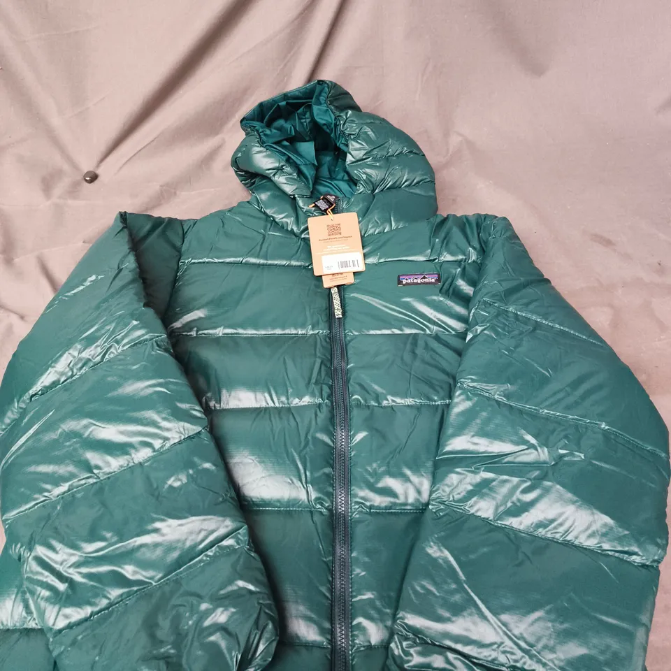 PATAGONIA KIDS' HI-LOFT DOWN SWEATER JACKET – TEAL, XL, MADE IN VIETNAM