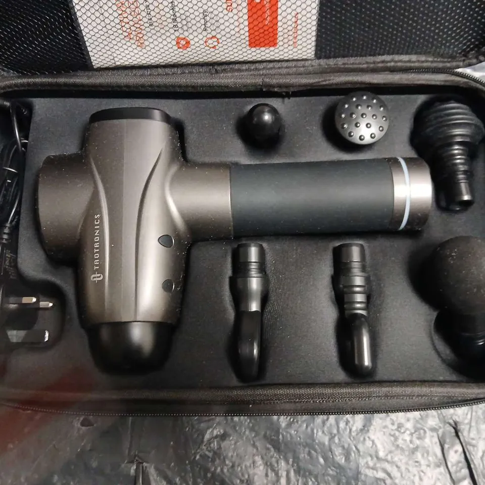 TAOTRONICS MASSAGE GUN WITH ATTACHMENTS – BLACK 