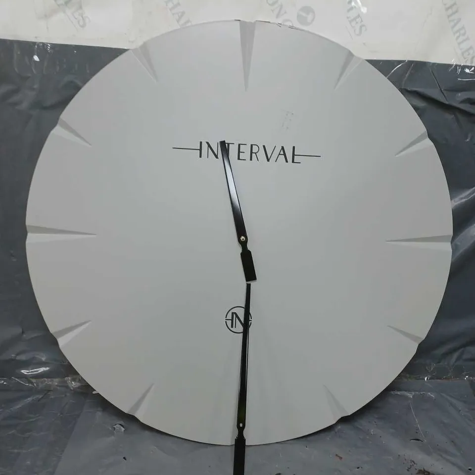 INTERVAL CEMENT LOOK WALL CLOCK RRP £599.99