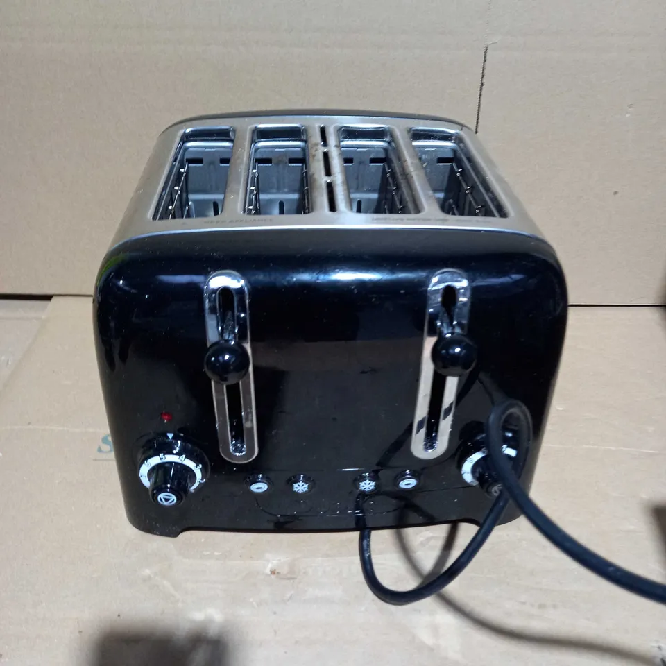 DUALIT 46205 4 SLOT LITE TOASTER IN BLACK FINISH