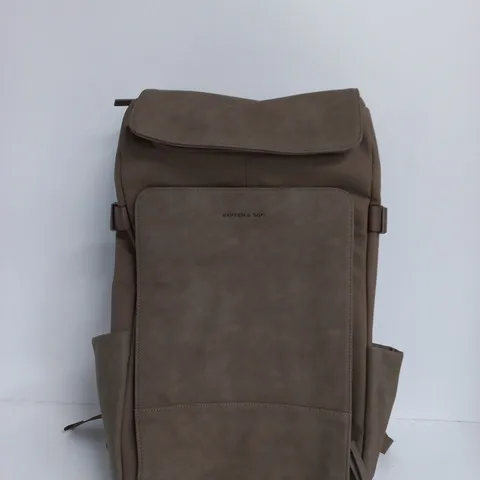 KAPTEN & SON BACKPACK – TAUPE LEATHER