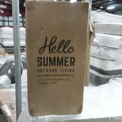 BOXED HELLO SUMMER AIR COOLER - BLACK