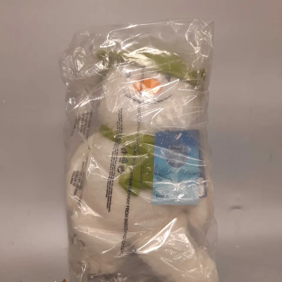 THE MUSICAL SNOWMAN SOFT TOY 