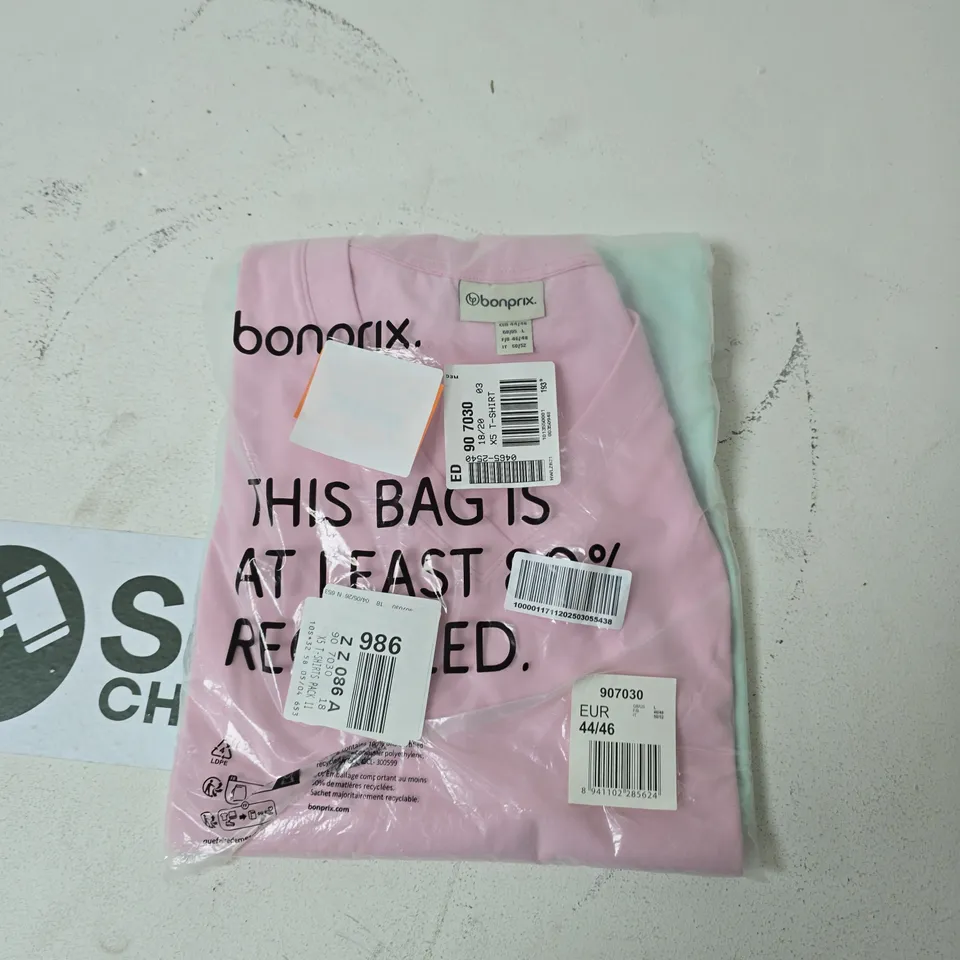 2 PACK BONPRIX TSHIRTS UK L