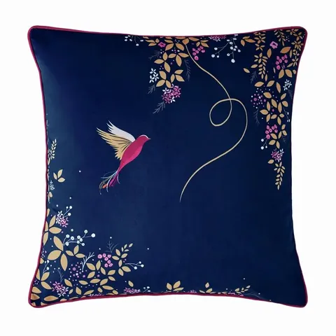 BOXED HUMMINGBIRD CUSHION