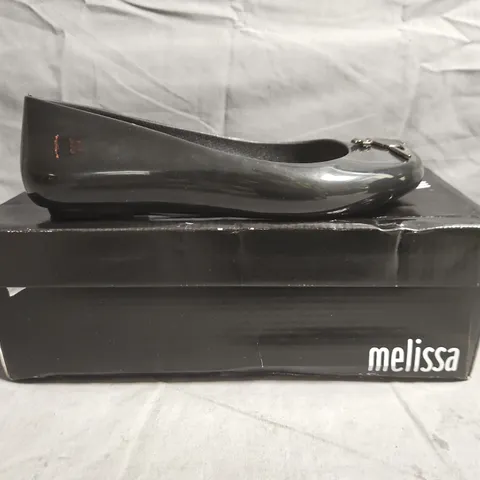 BOXED PAIR OF VIVIENNE WESTWOOD MELISSA SHOES IN BLACK SIZE EU 35/35