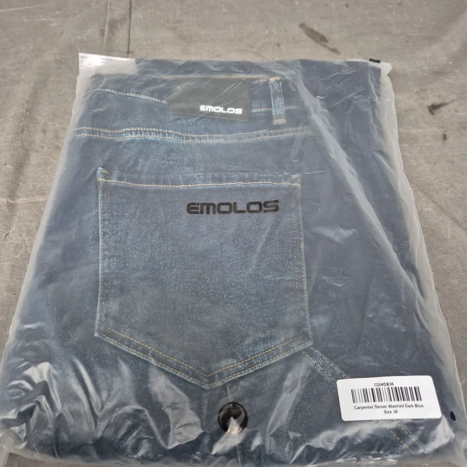 UK 36 EMOLOS CARPENTER DENIM JEANS – WASHED DARK BLUE