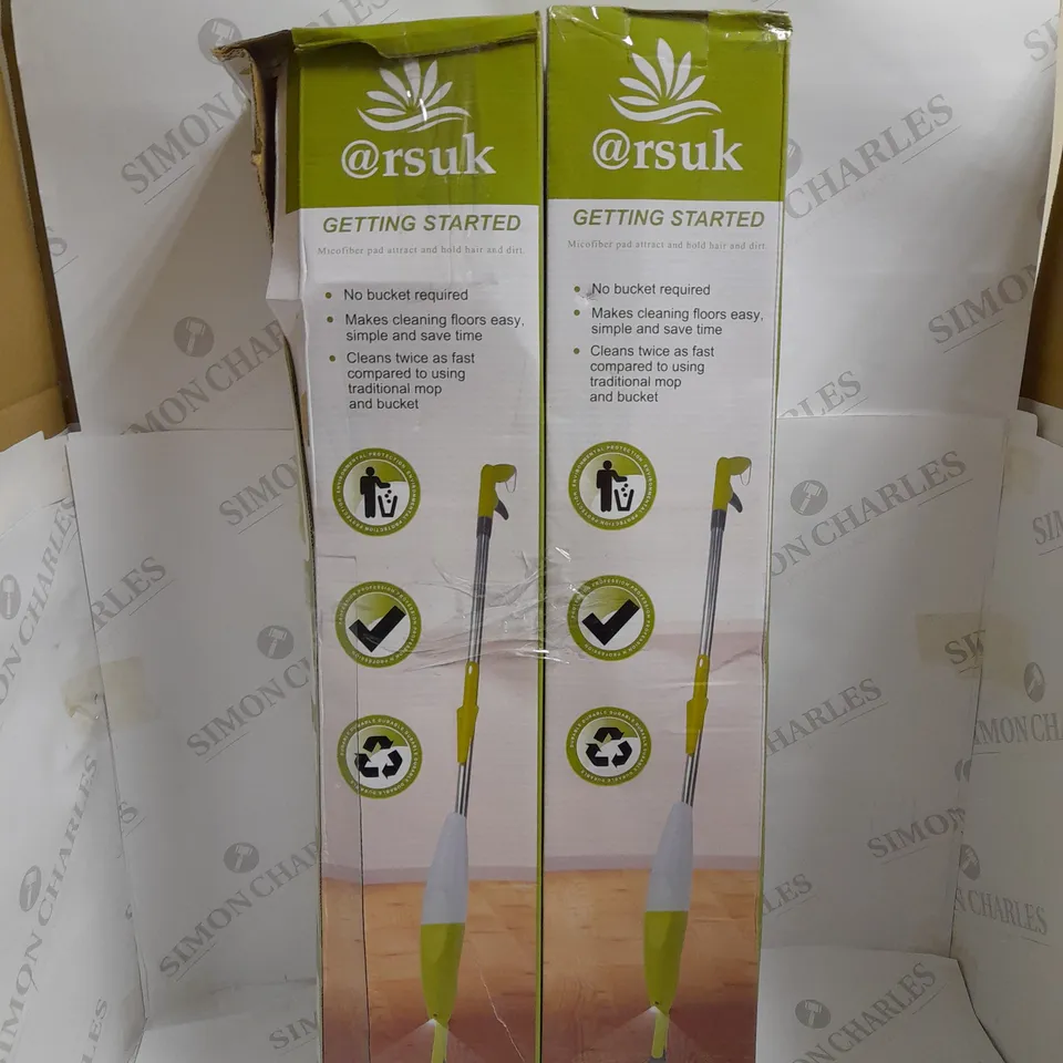 TWO ARSUK SPRAY MOPS